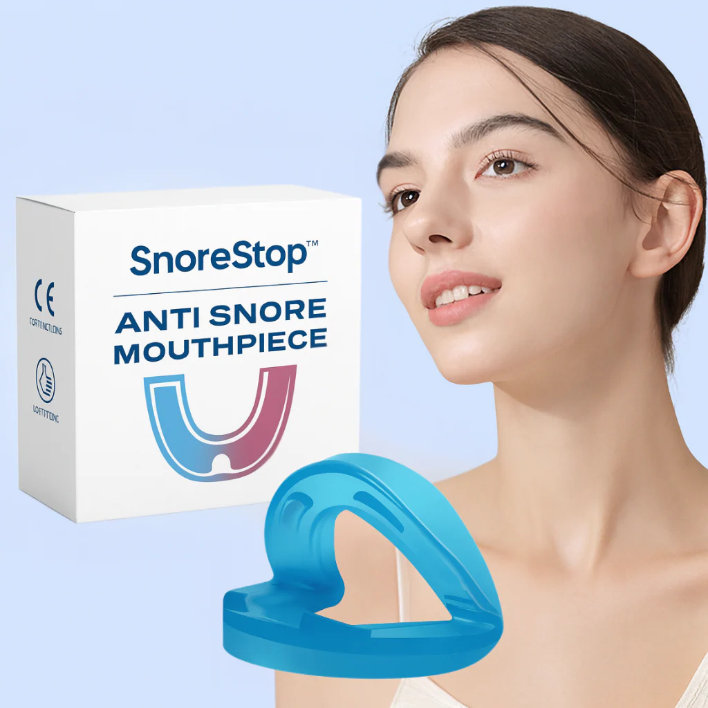 SnoreStop™ | Slip af med snorken og søvnløse nætter – få rolig og dyb søvn på kun én nat!